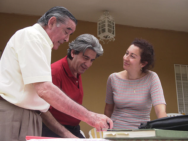  Juan Bautista Varela Vega con Jes&uacute;s Legido y Pilar Cabrera 